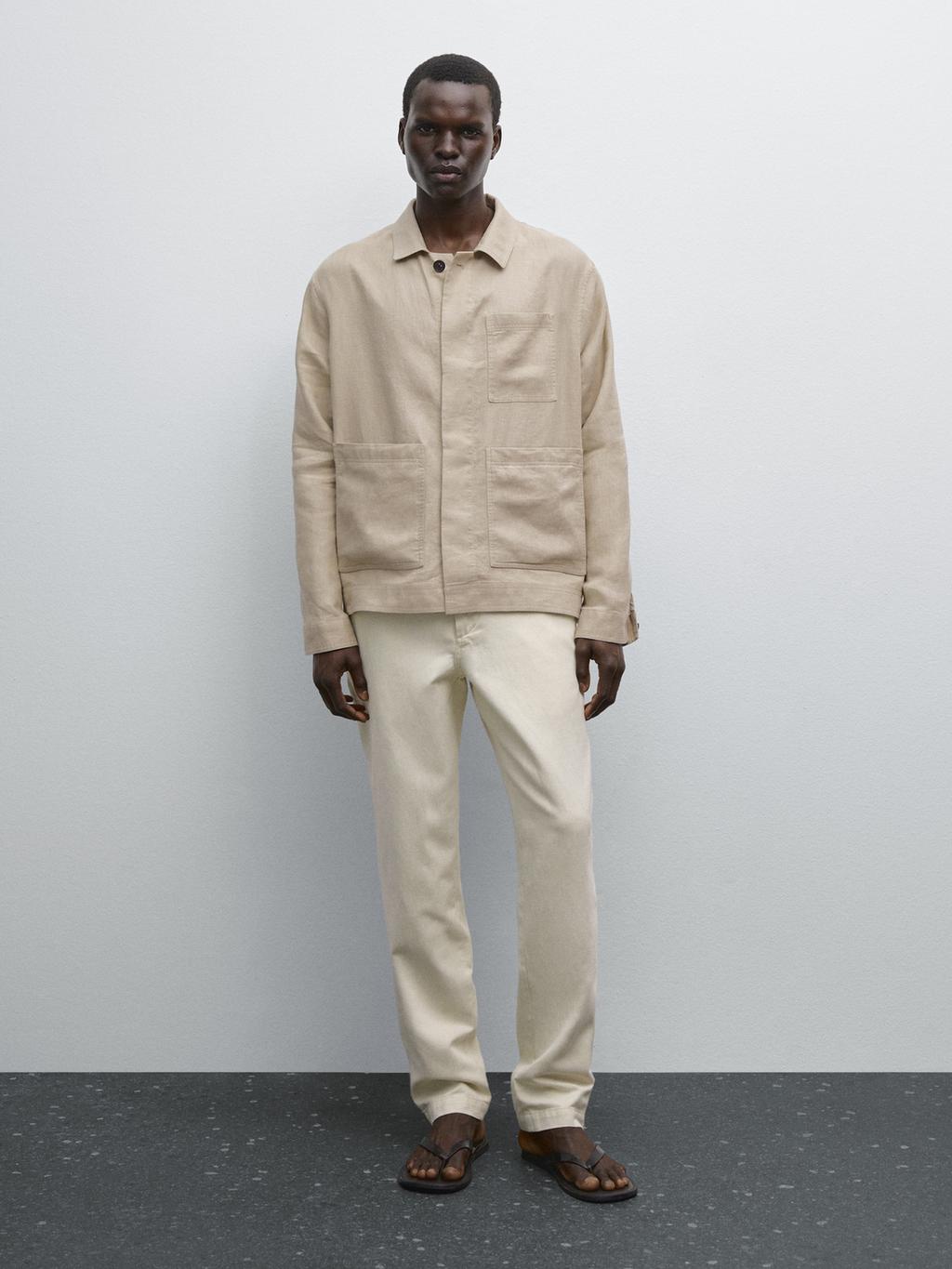 Tapered fit trousers