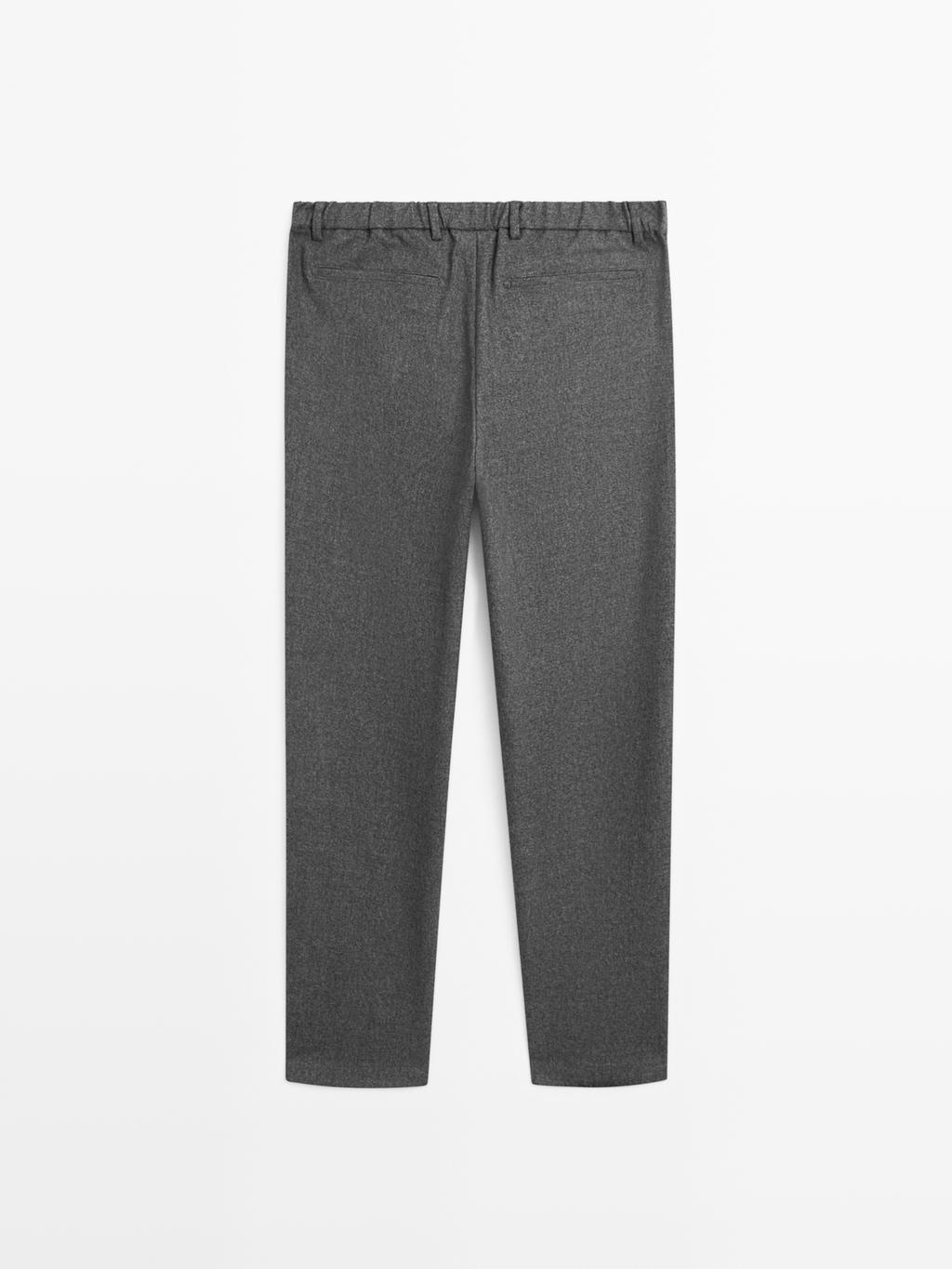 Jogger fit trousers with textured detail