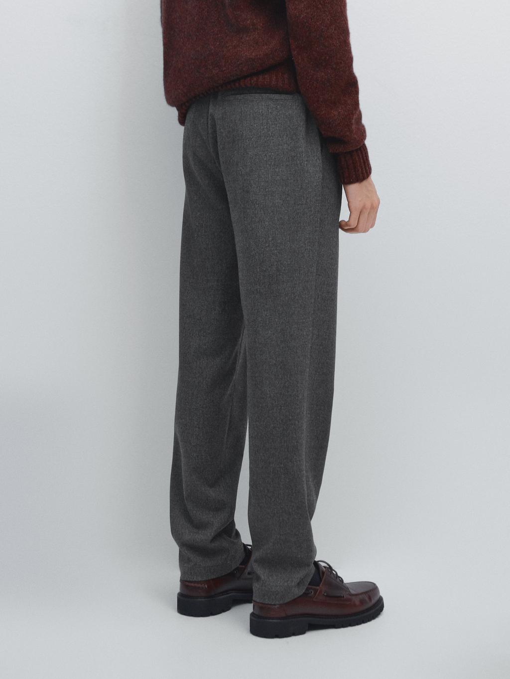 Jogger fit trousers with textured detail