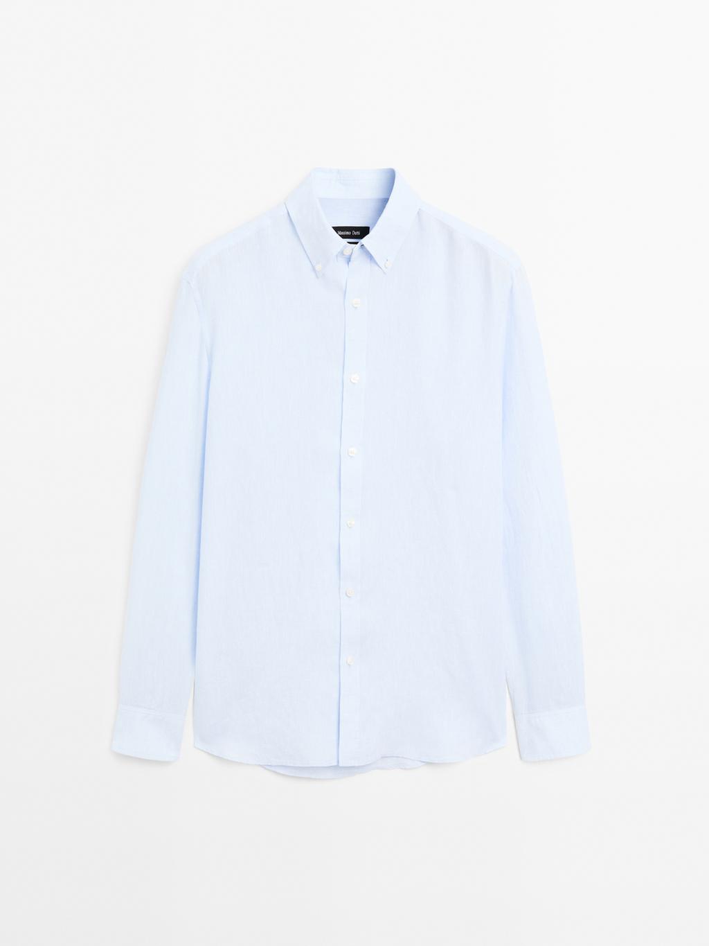 100% linen regular fit shirt