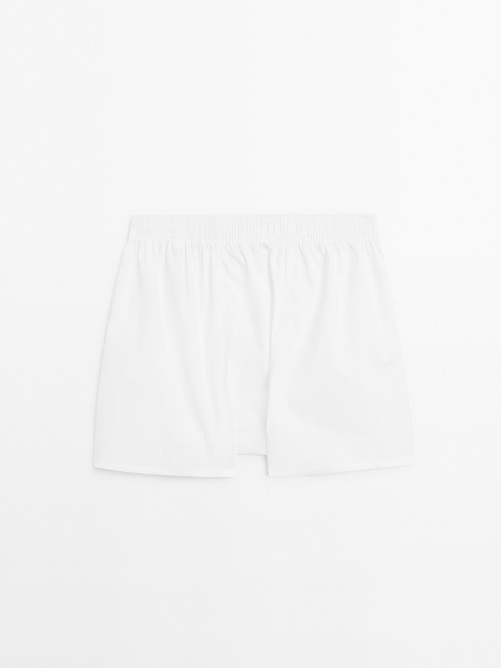 Plain 100% cotton boxers