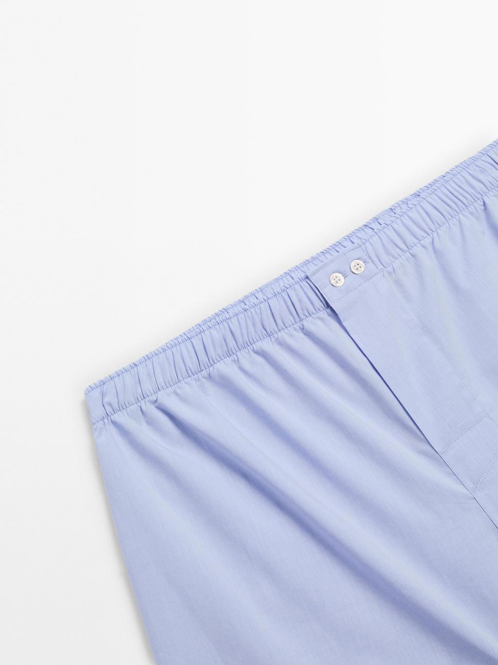Plain poplin boxers