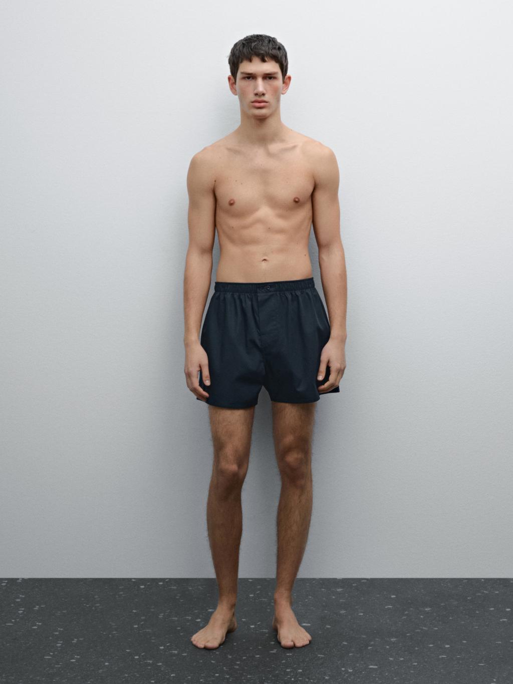 100% cotton poplin boxers