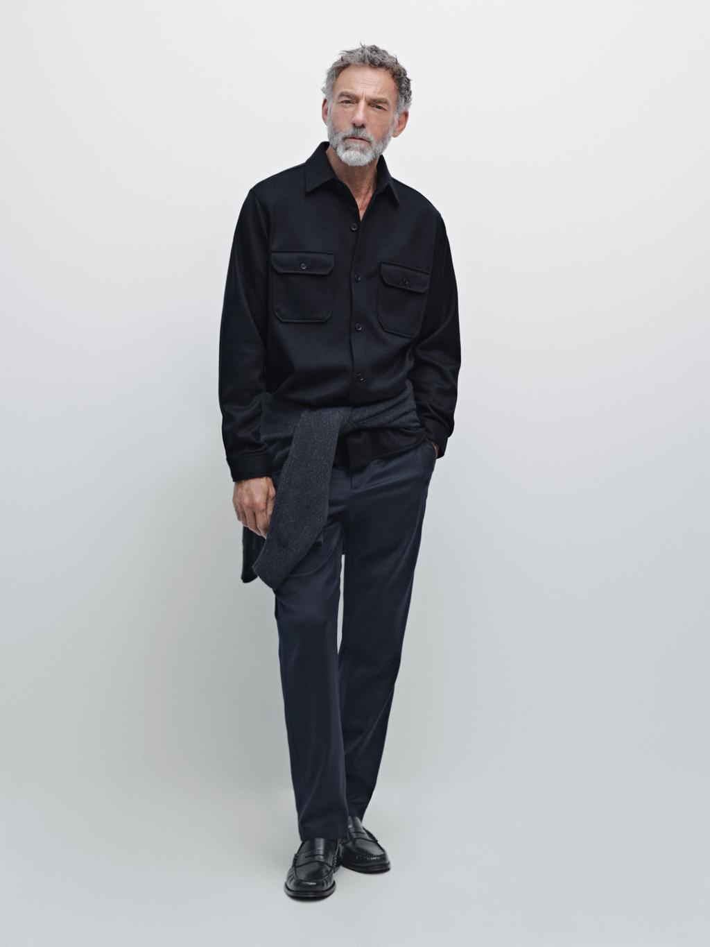 Overshirt with chest pockets