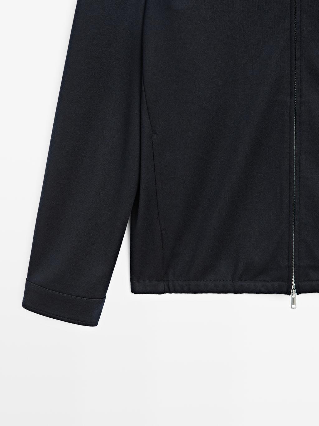 Zip-up bomber jacket