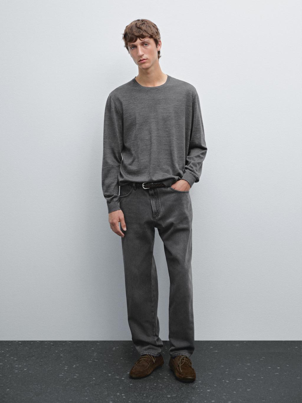 100% merino wool knit sweater