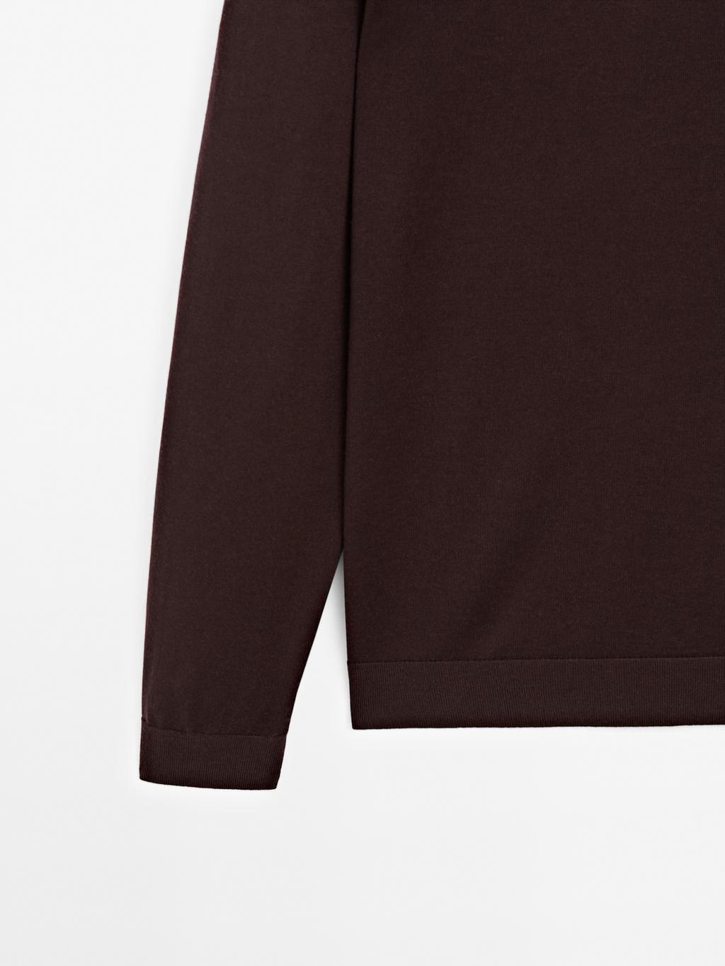 100% merino wool knit sweater