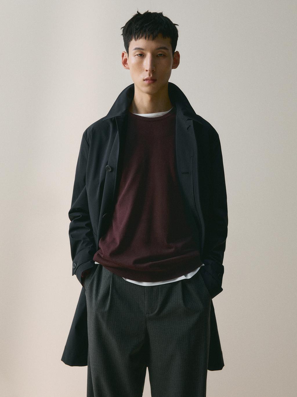 100% merino wool knit sweater