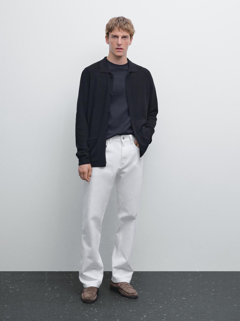 100% cotton knit cardigan