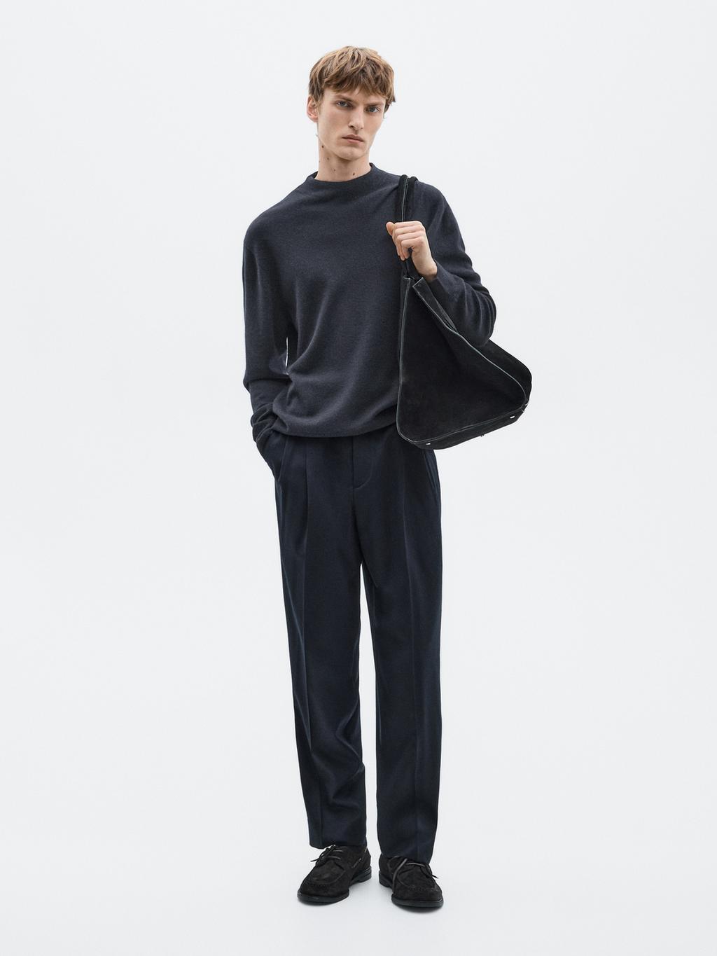 Knit wool and cashmere blend sweater - LIMITED