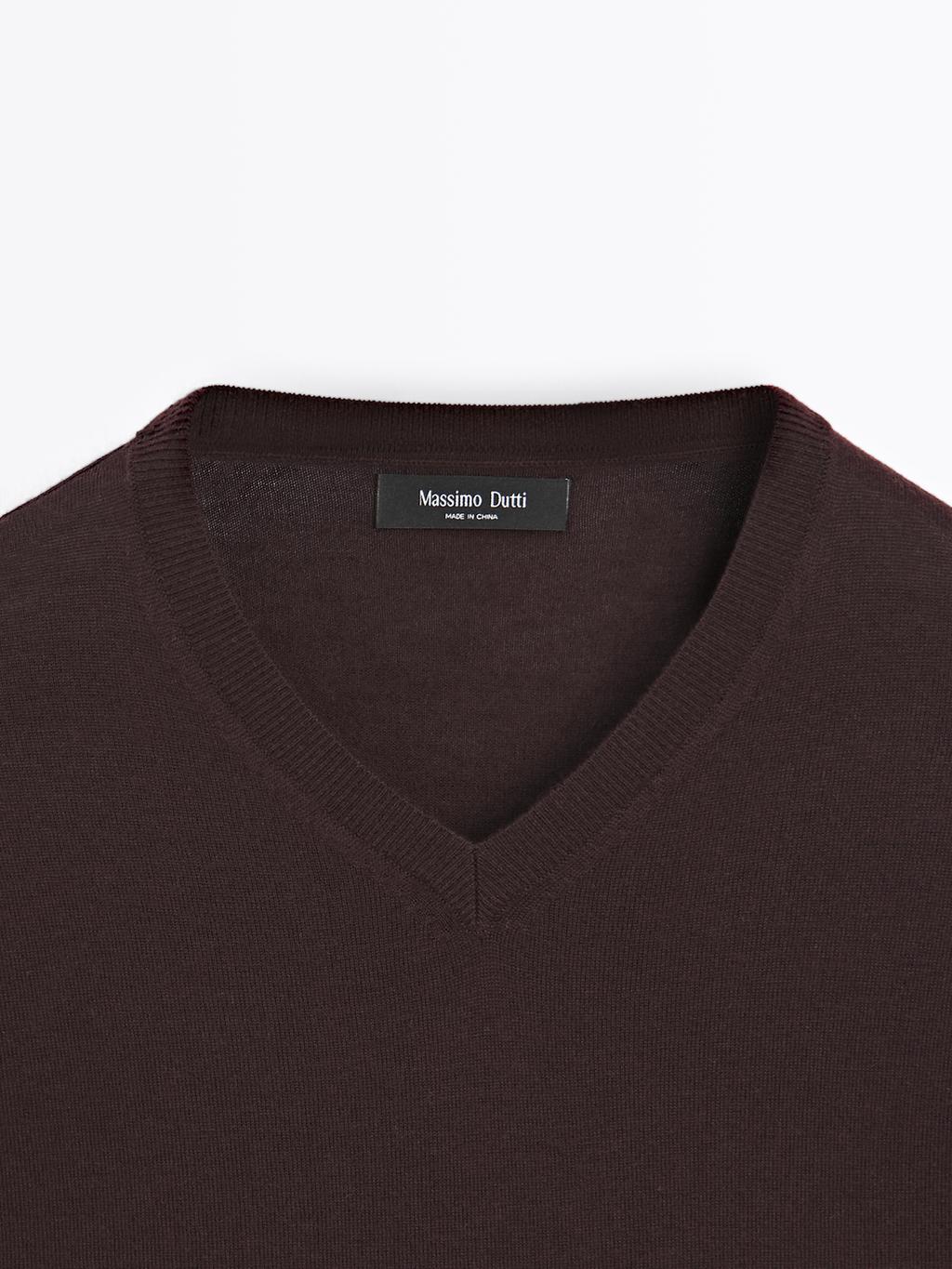 Knit wool blend sweater