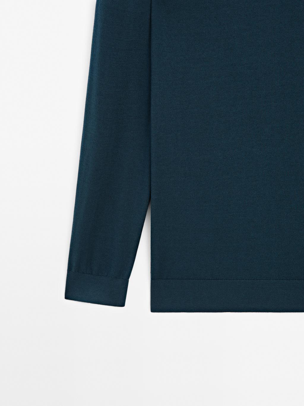 Cotton and silk blend sweater