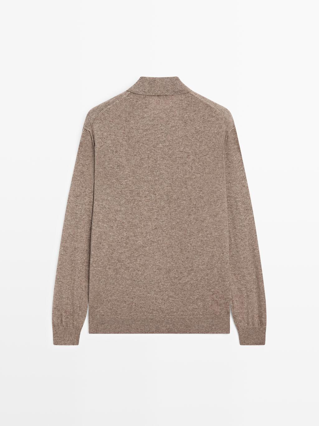 Yak wool blend knit sweater