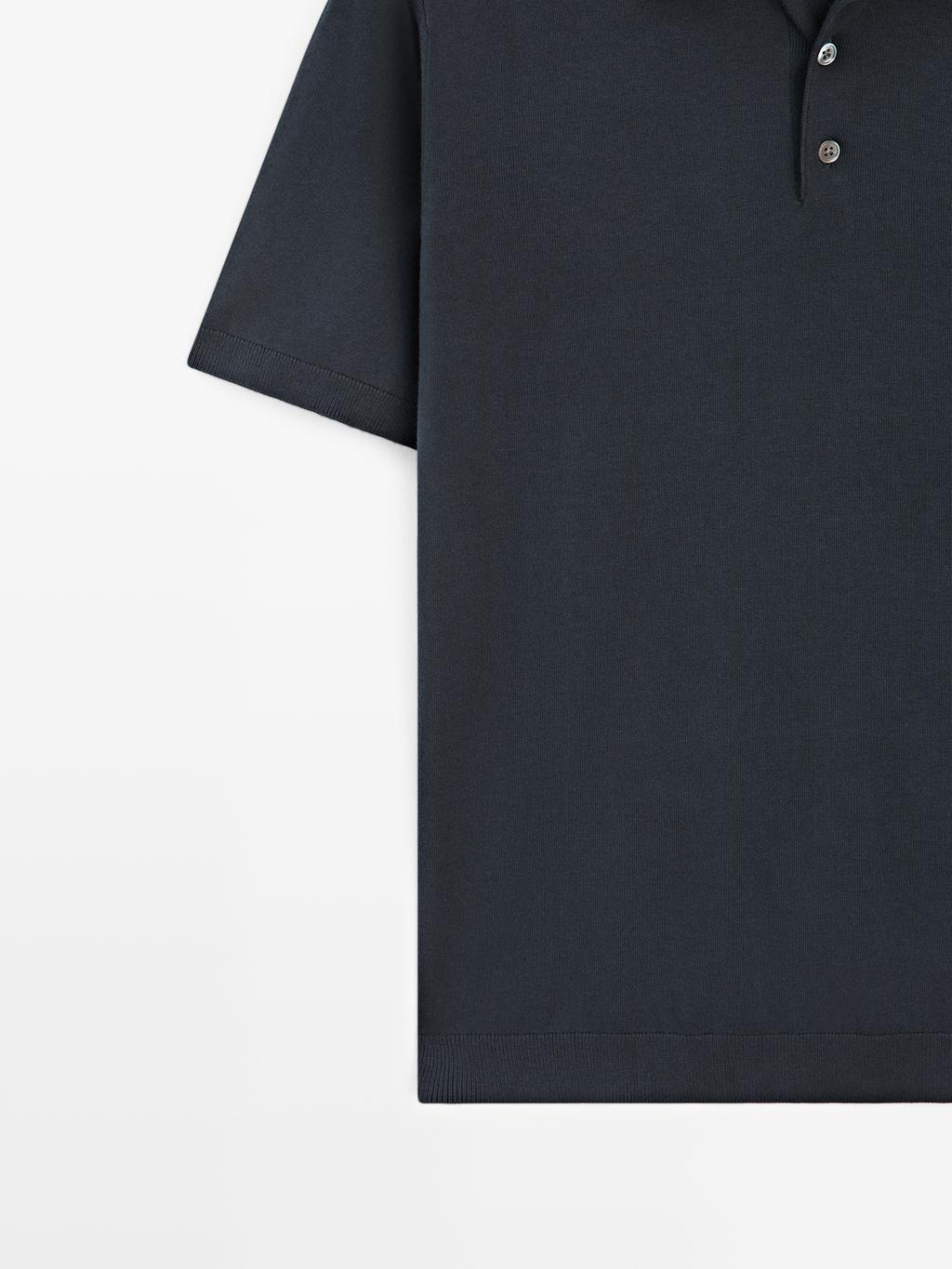 100% cotton knit short sleeve polo shirt