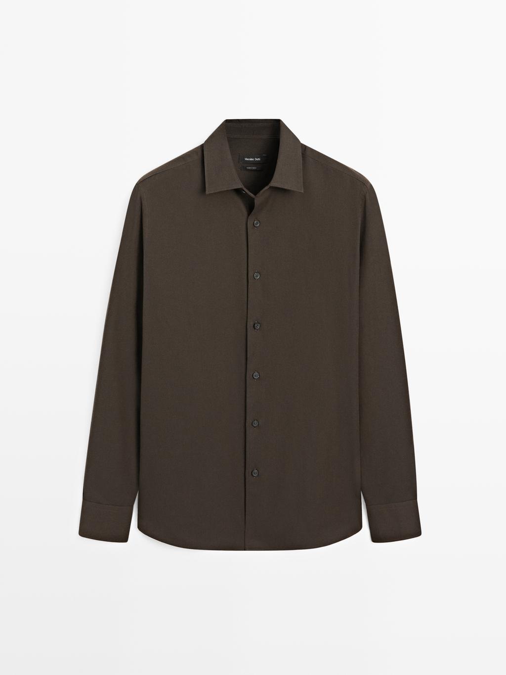 Regular fit twill shirt