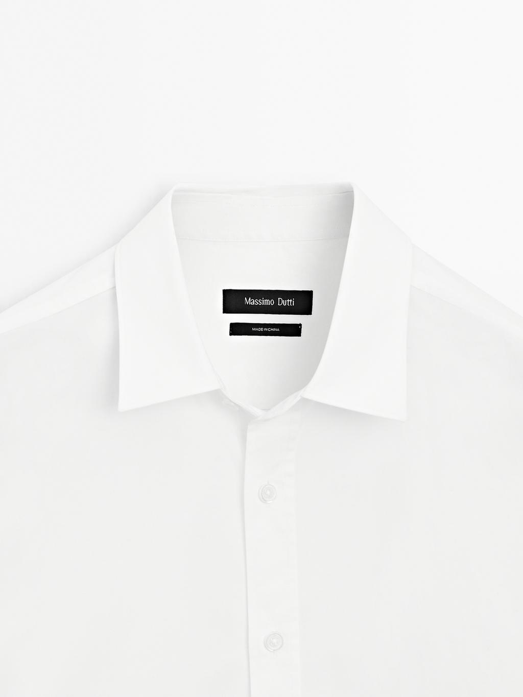 Regular fit poplin shirt