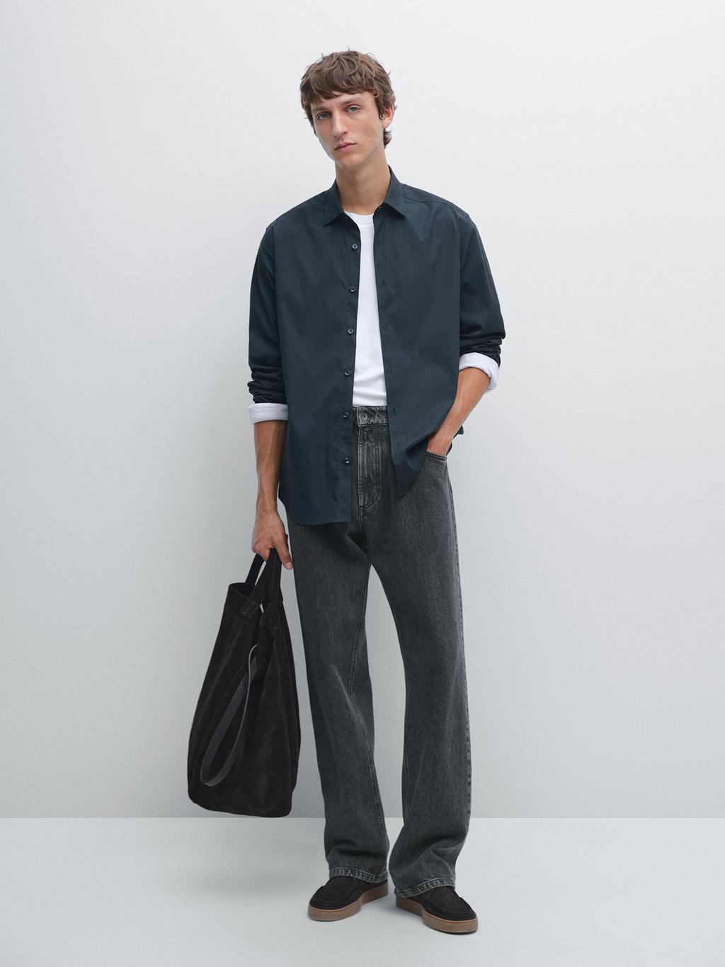 Slim fit stretch shirt