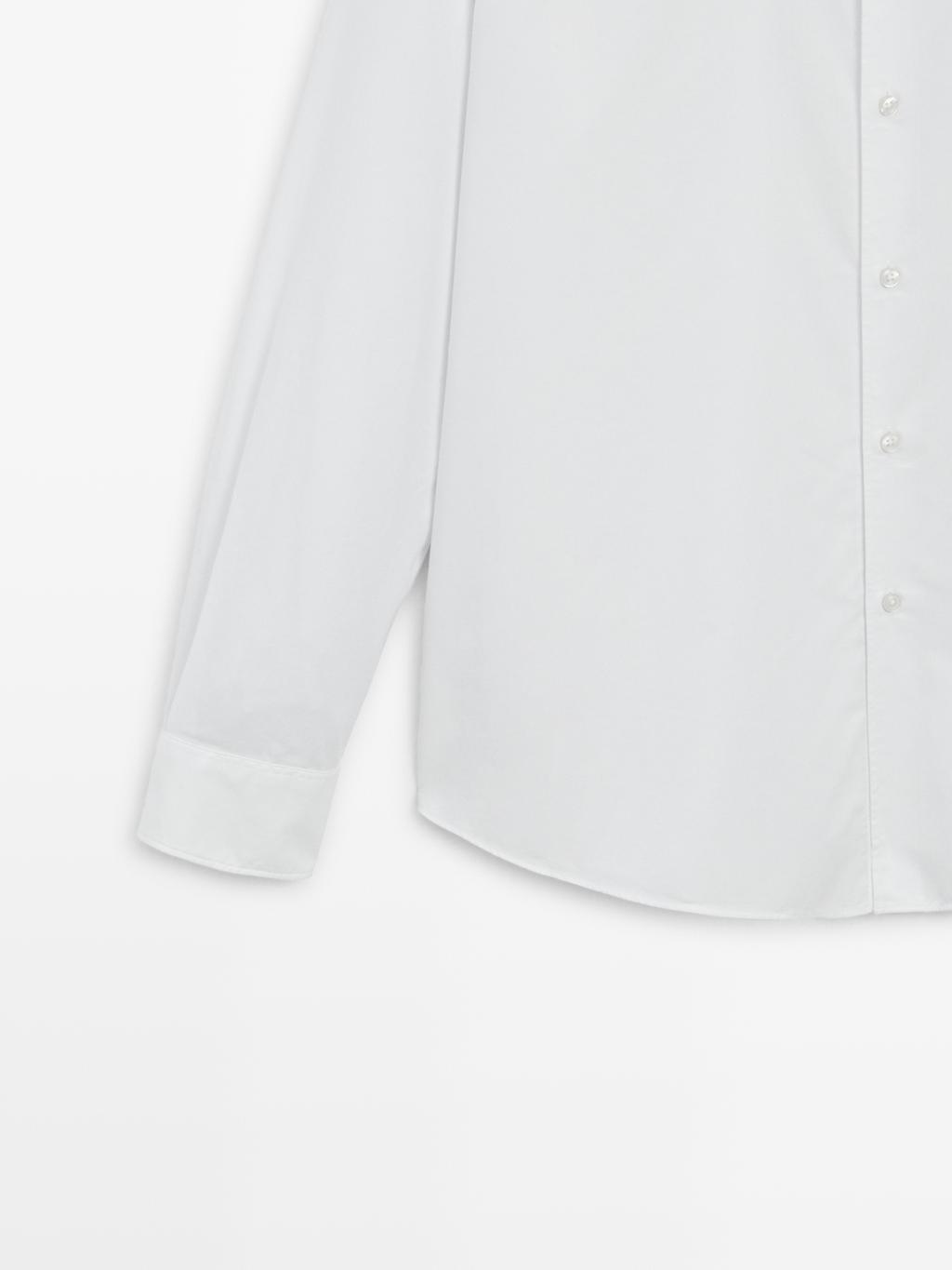 Slim fit twill melange shirt