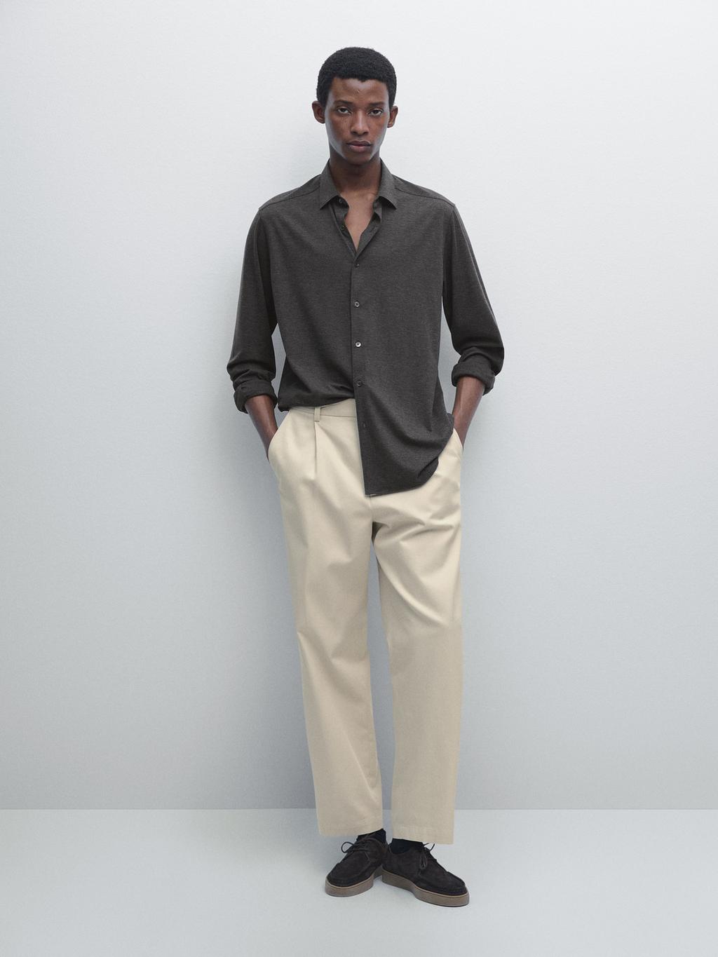 Slim fit stretch shirt