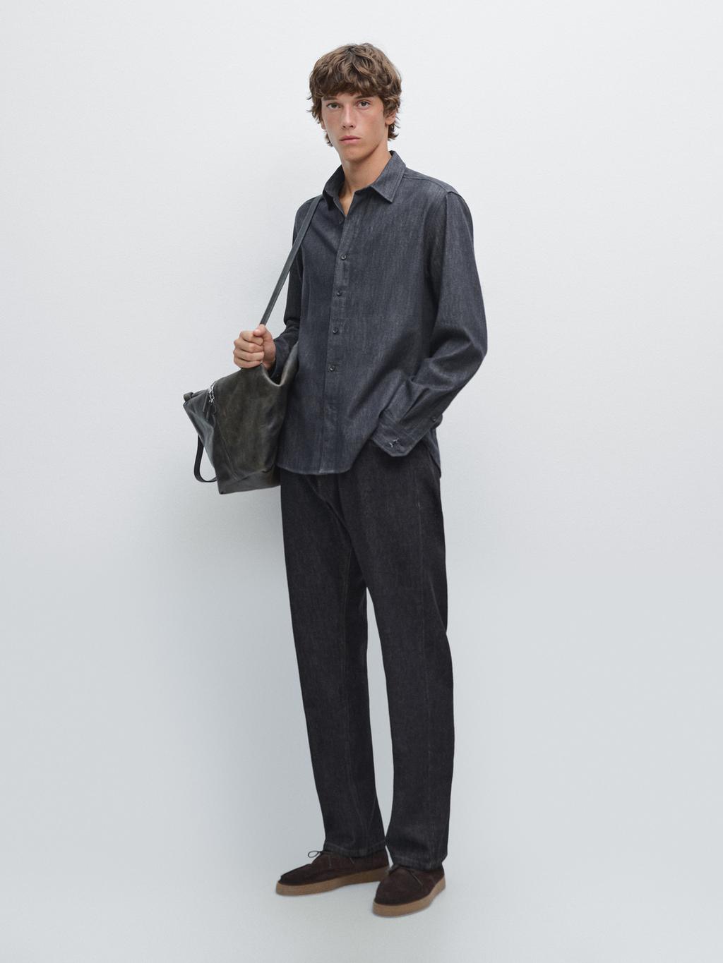 Heavy weight denim shirt