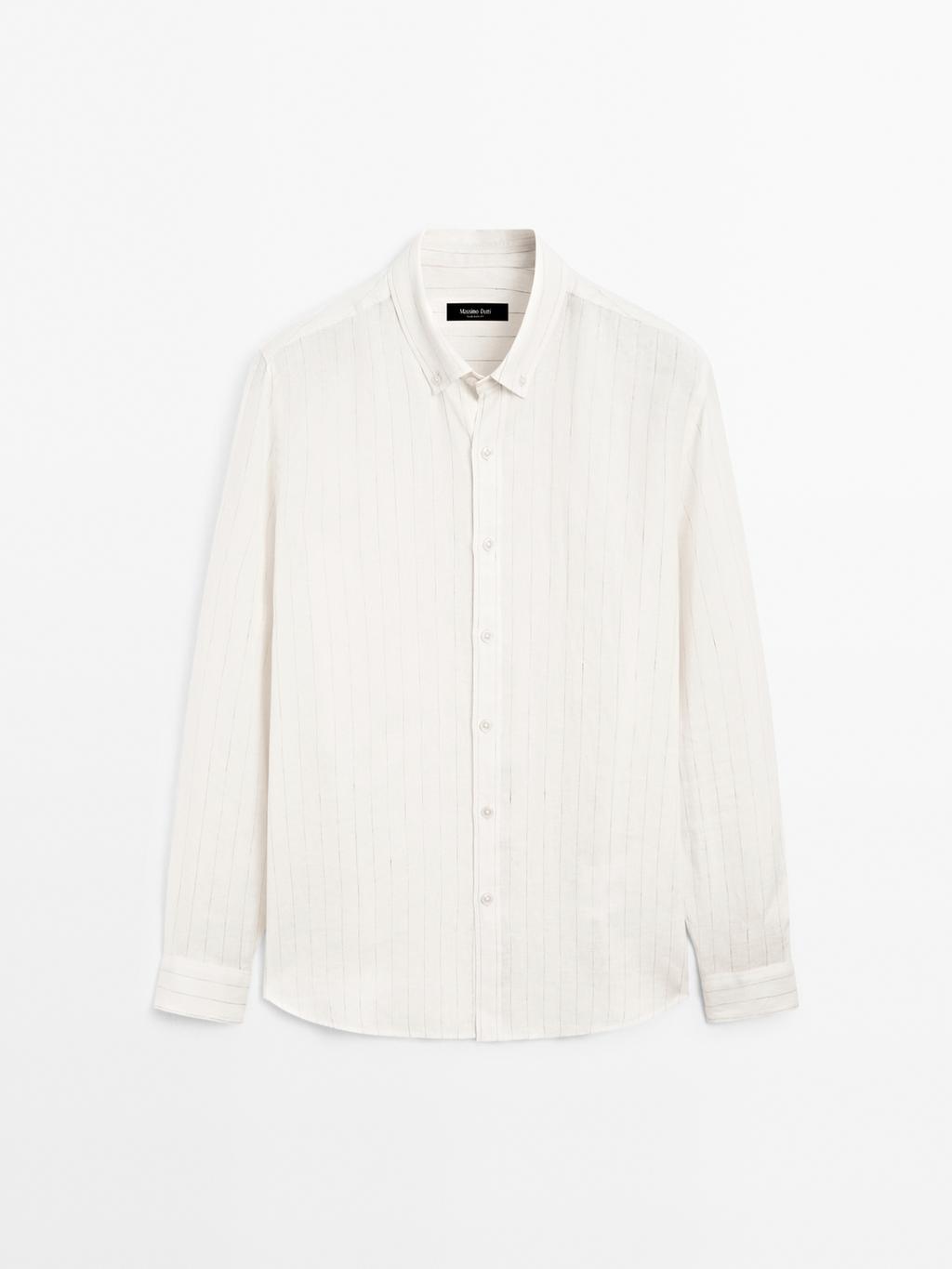 Regular fit pinstripe shirt