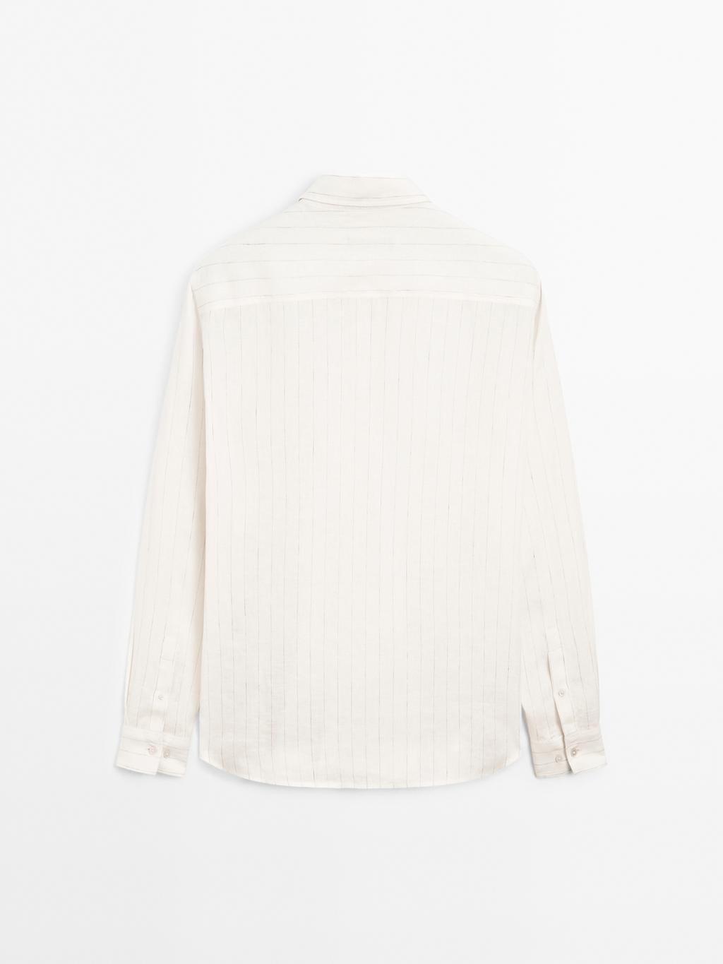 Regular fit pinstripe shirt