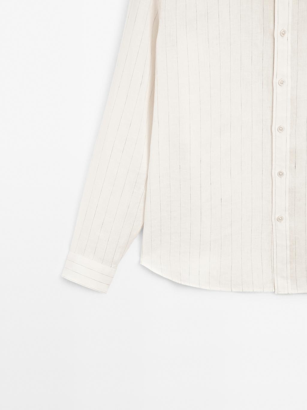 Regular fit pinstripe shirt