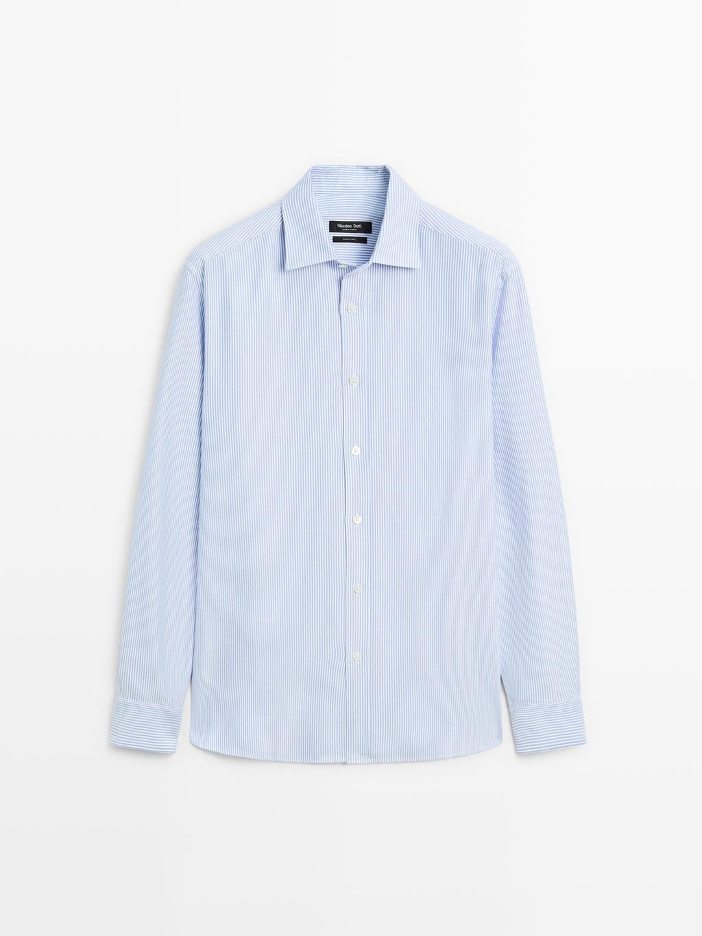 Regular fit striped Oxford shirt