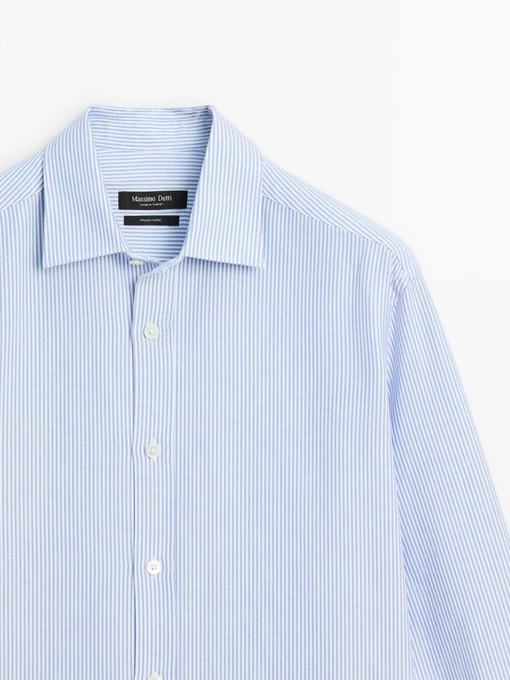Regular fit striped Oxford shirt