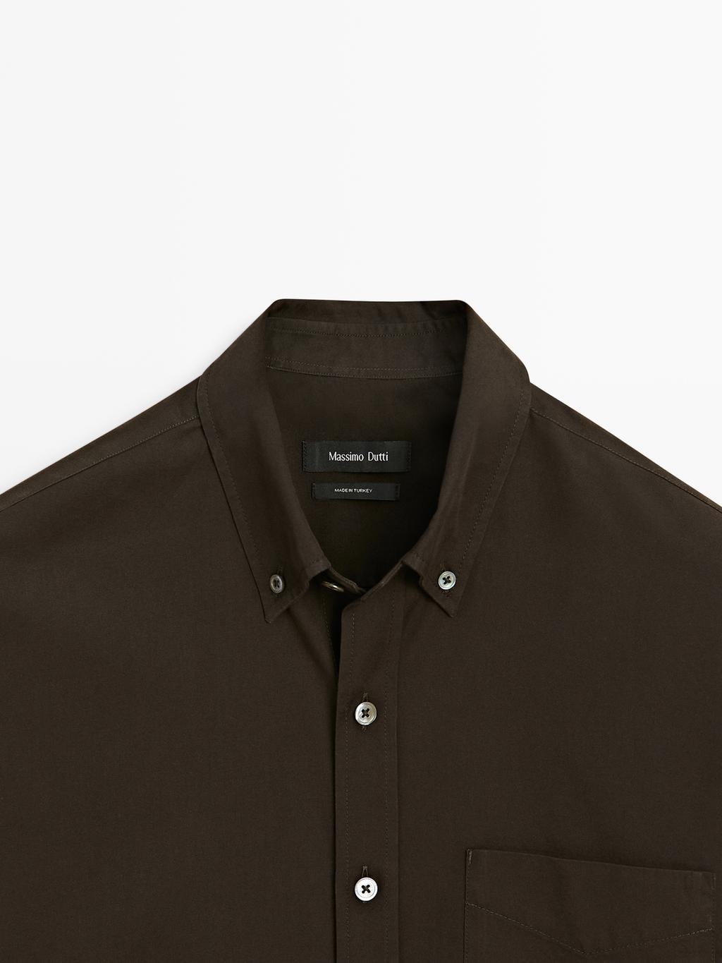Regular-fit shirt with pocket