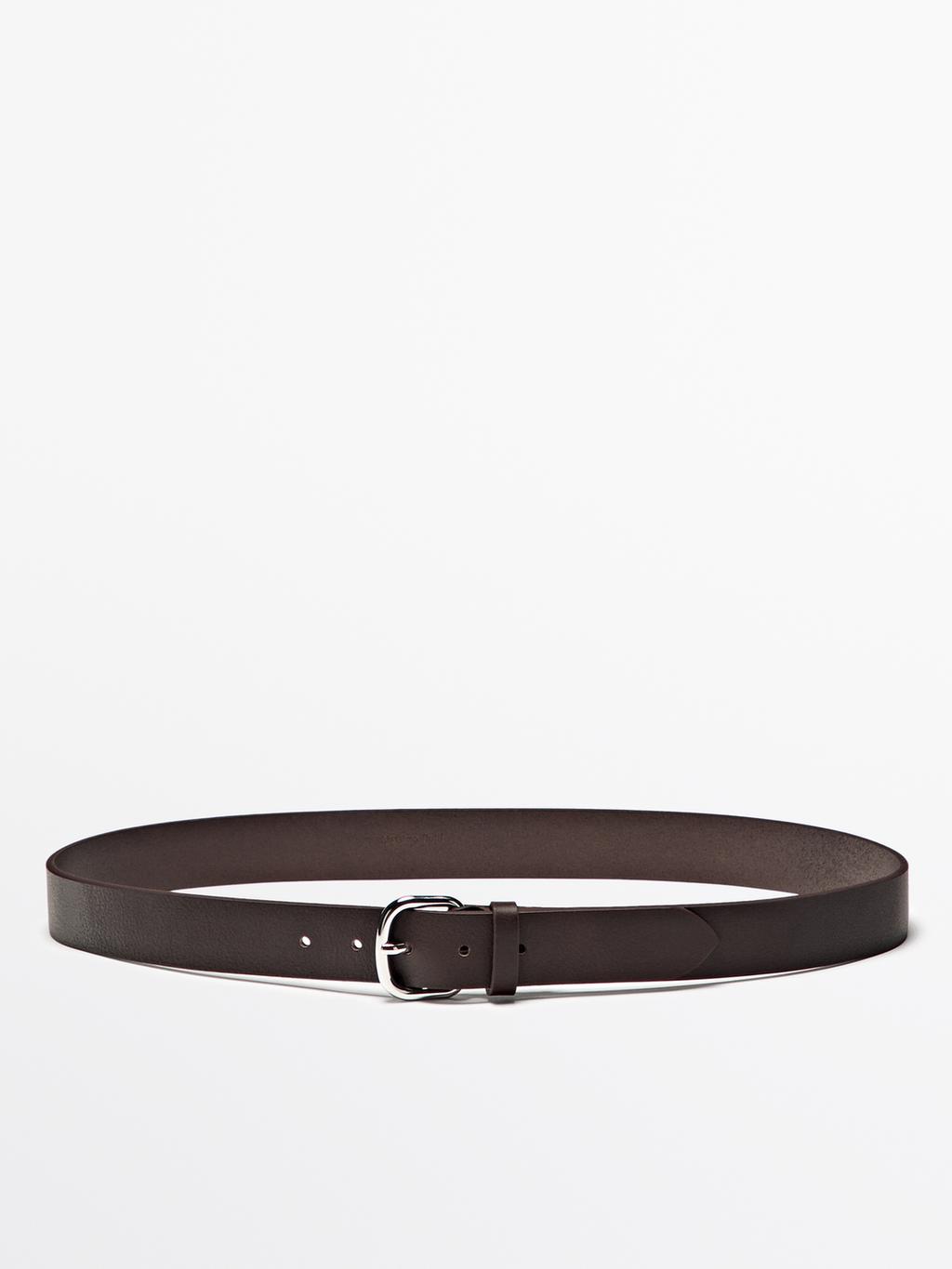 Soft nappa leather belt