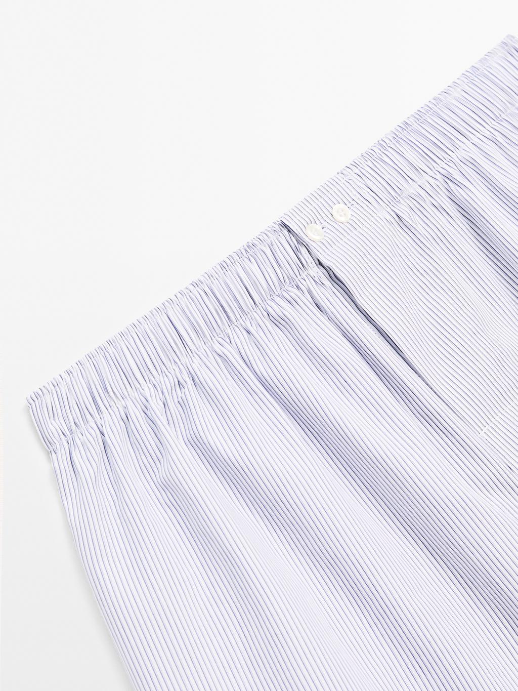 Double stripe print boxers