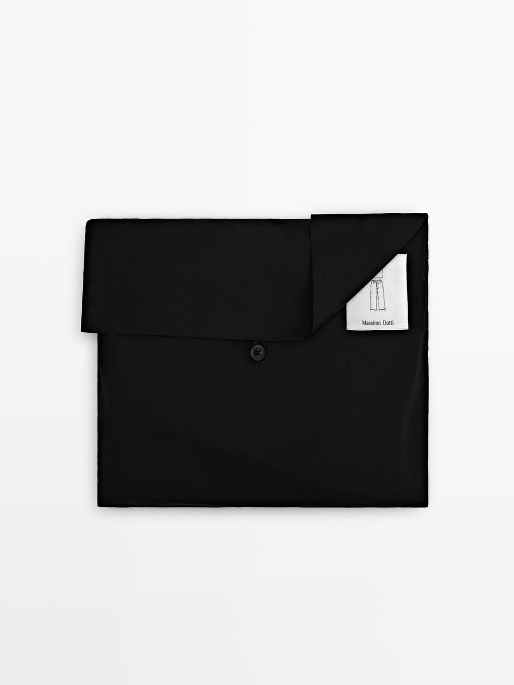 Short sleeve pyjama top and striped trousers