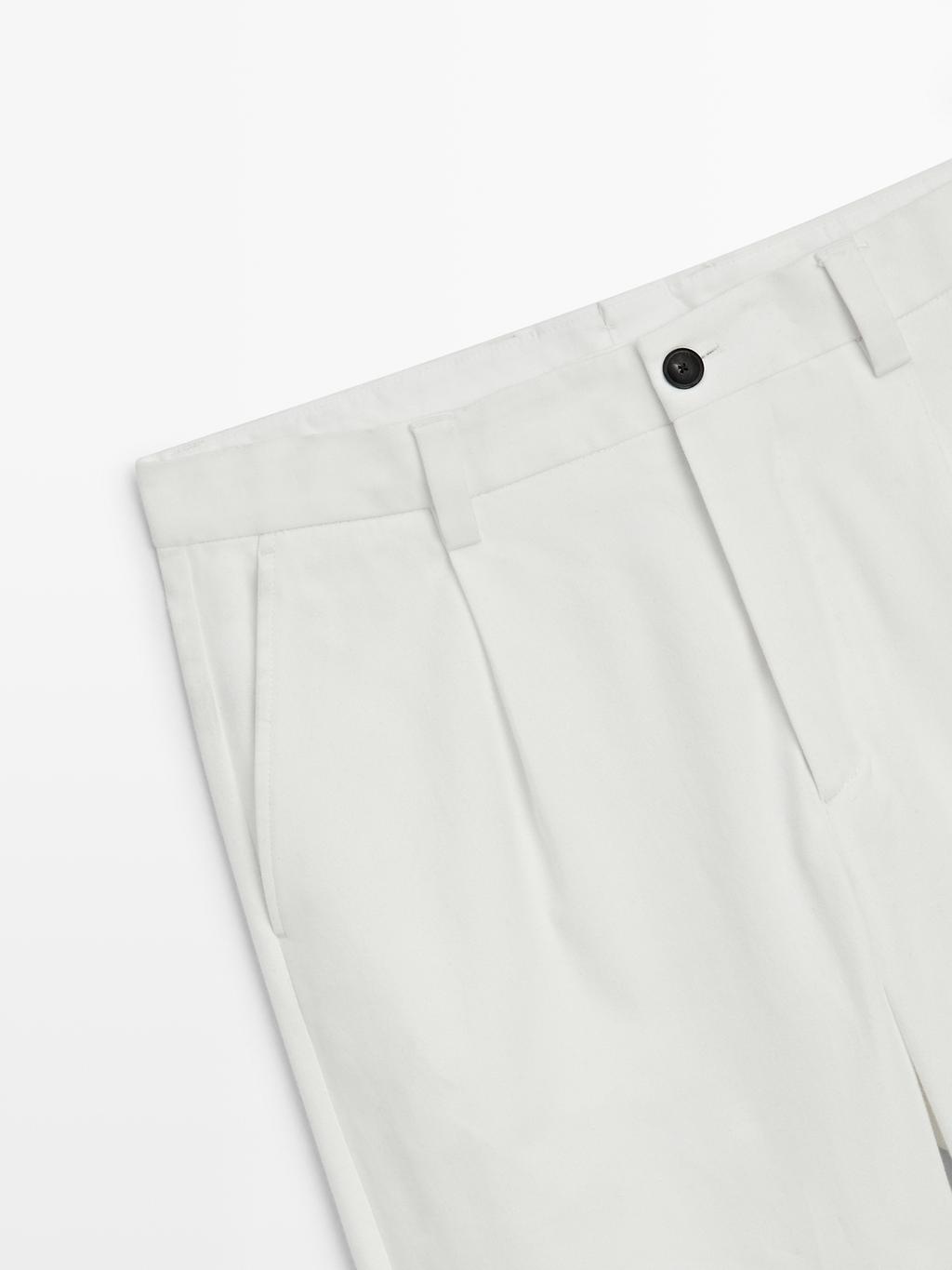 Darted wide-leg trousers - LIMITED