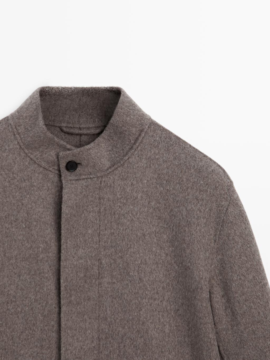 Double wool blend jacket