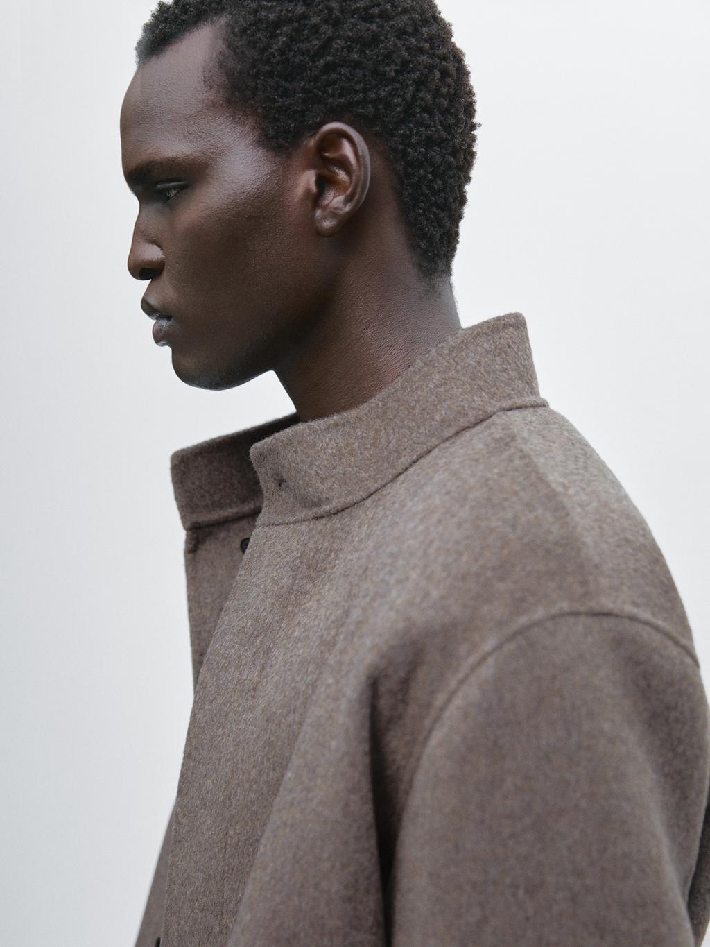 Double wool blend jacket