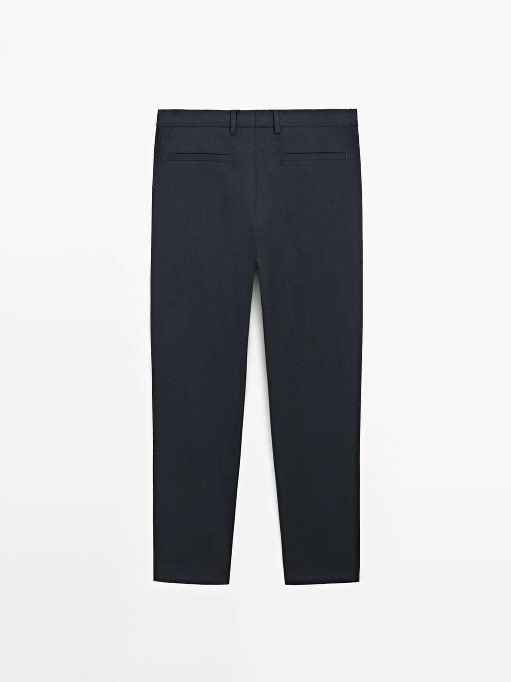 Comfort waist trousers with interior elastic