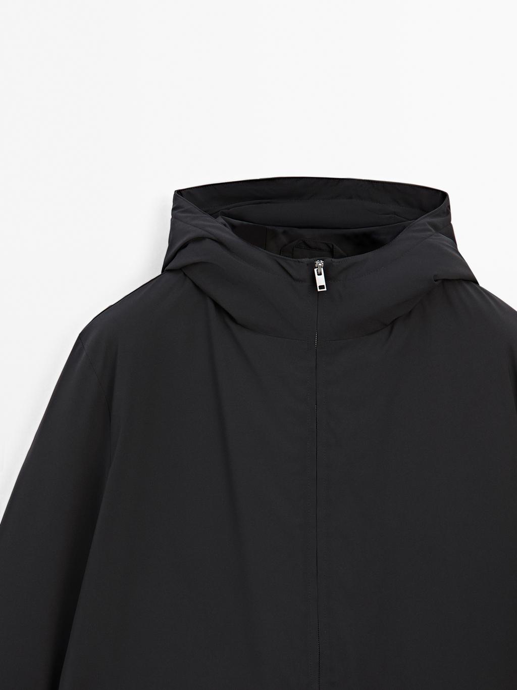 Water-repellent down blend parka