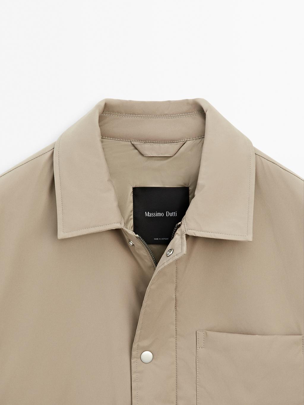 Water-repellent technical jacket