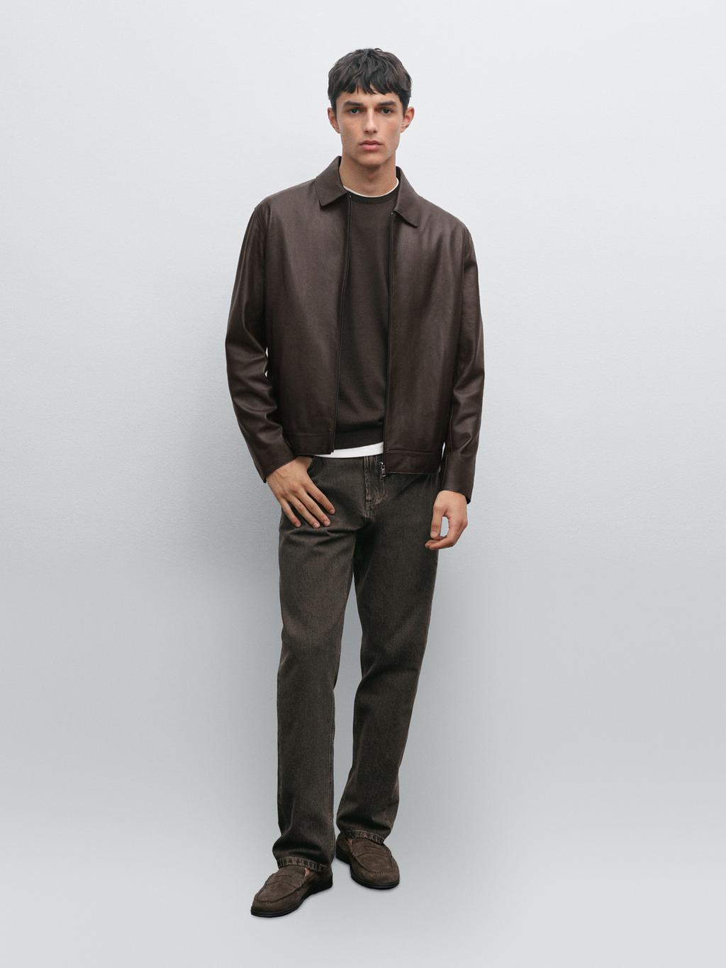 Nappa sheepskin jacket