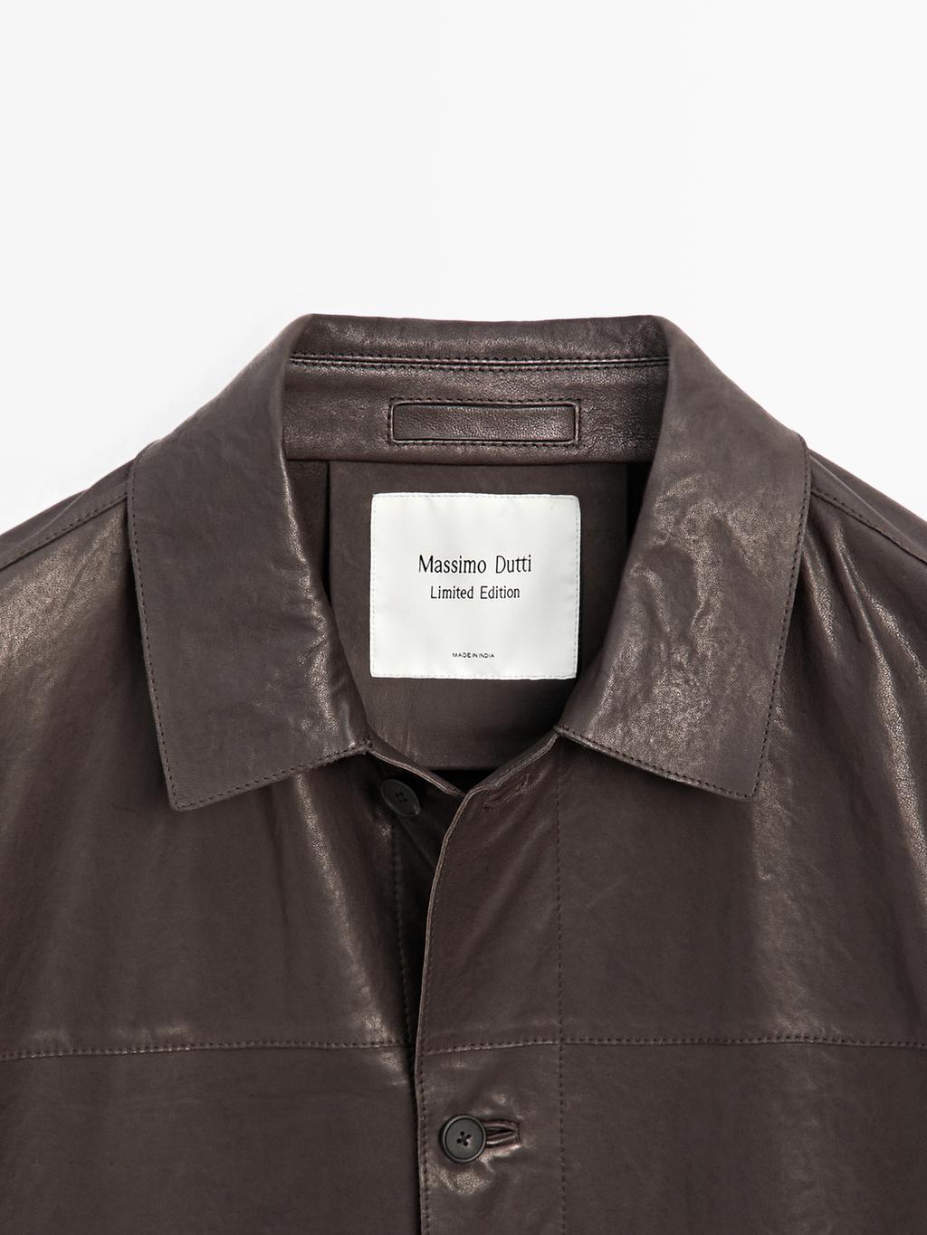 Nappa leather overshirt - LIMITED
