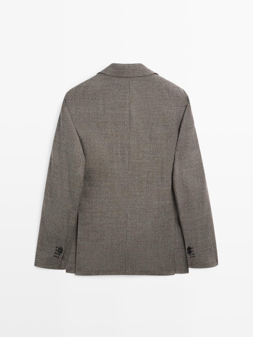 Houndstooth blazer