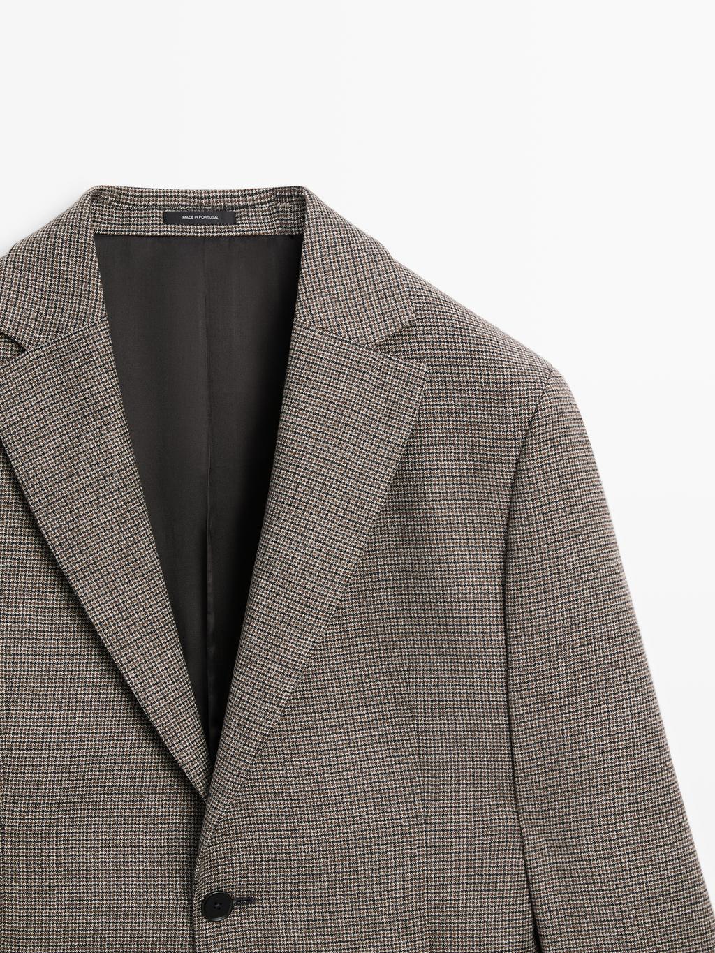 Houndstooth blazer