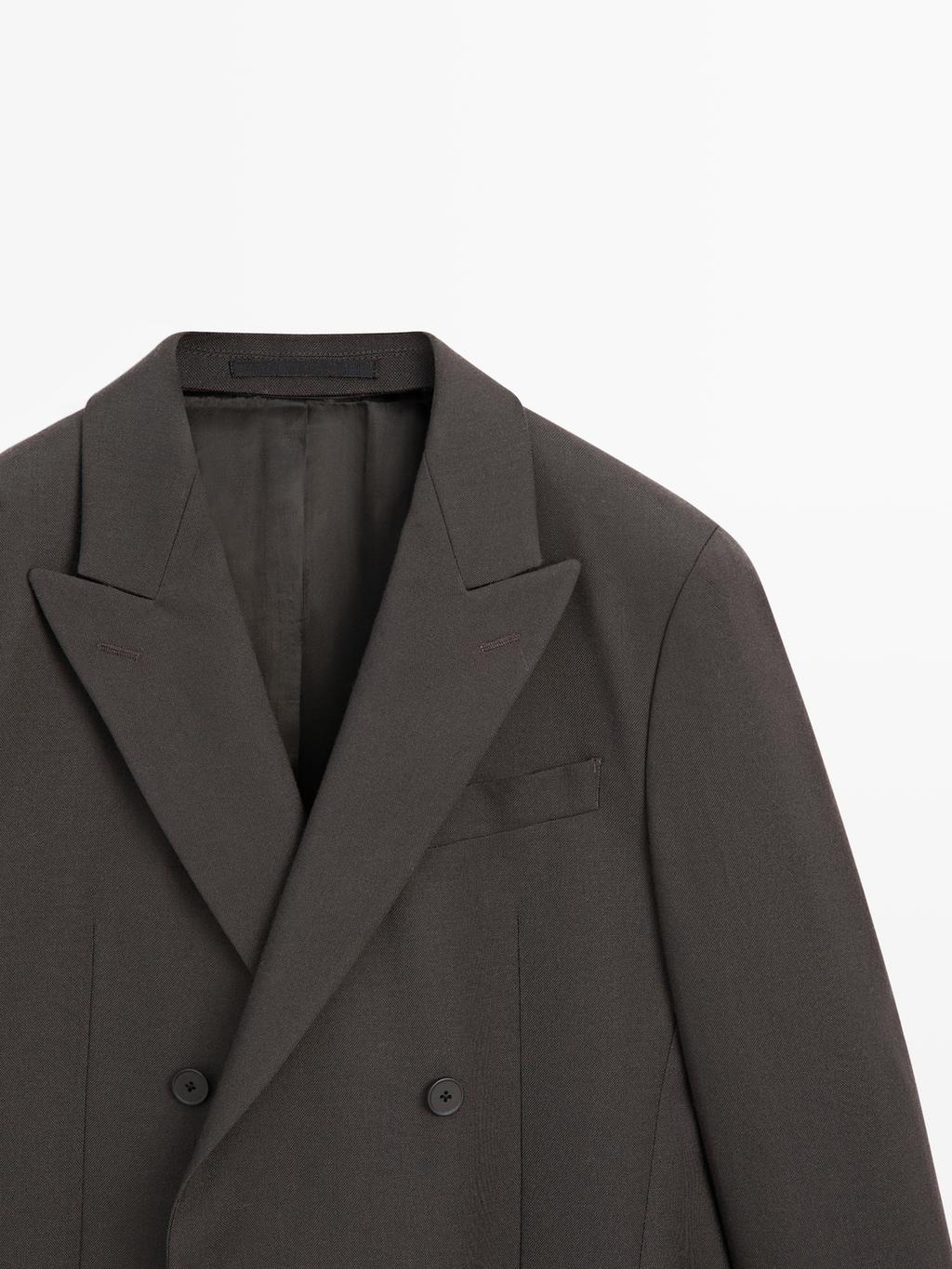 Suit blazer with notch lapel - LIMITED