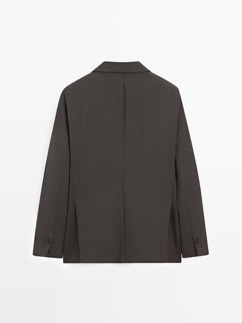 Suit blazer with notch lapel - LIMITED