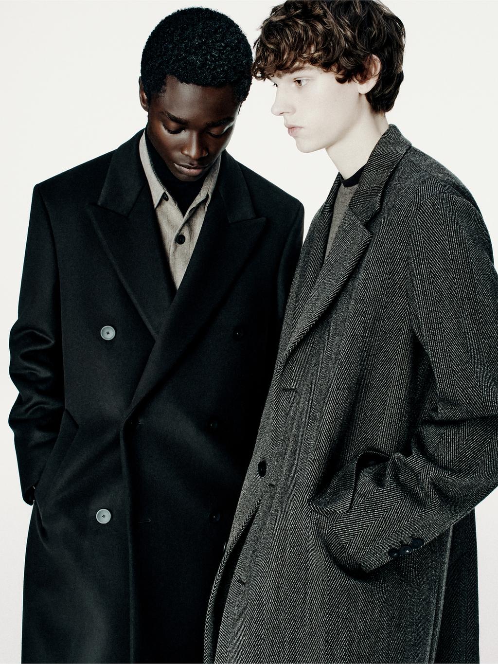 Long herringbone coat - LIMITED