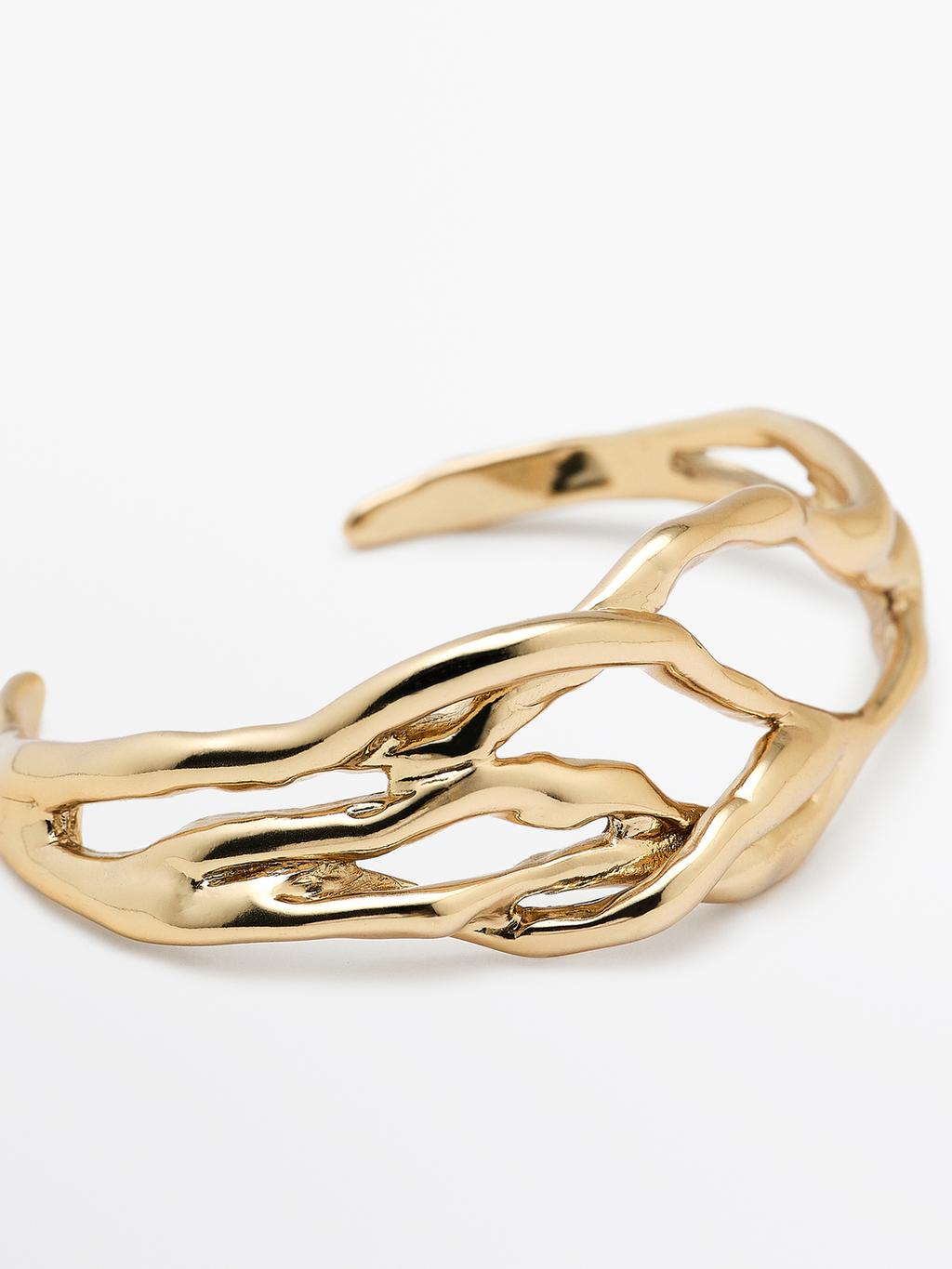 Abstract metal bracelet