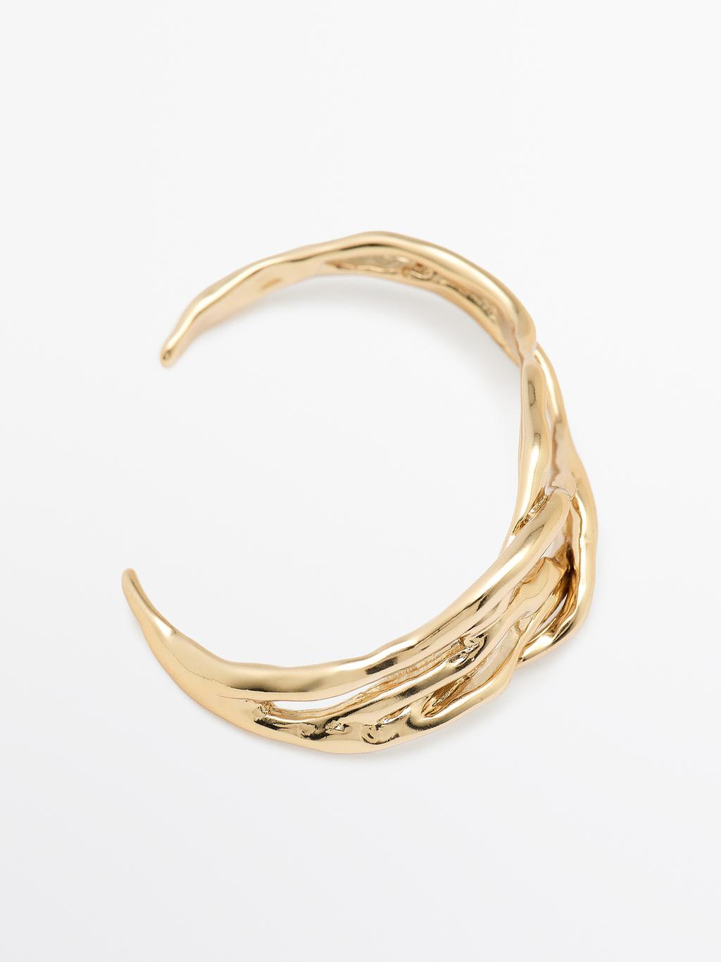 Abstract metal bracelet