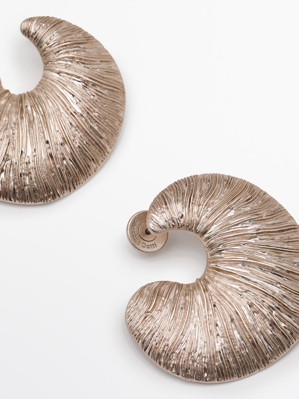 Fossil hoop earrings