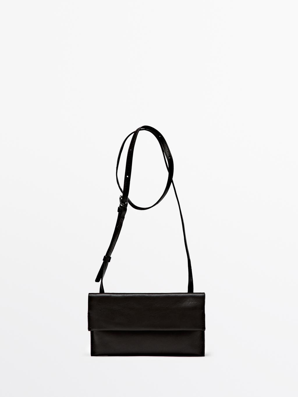 Nappa leather mini crossbody bag